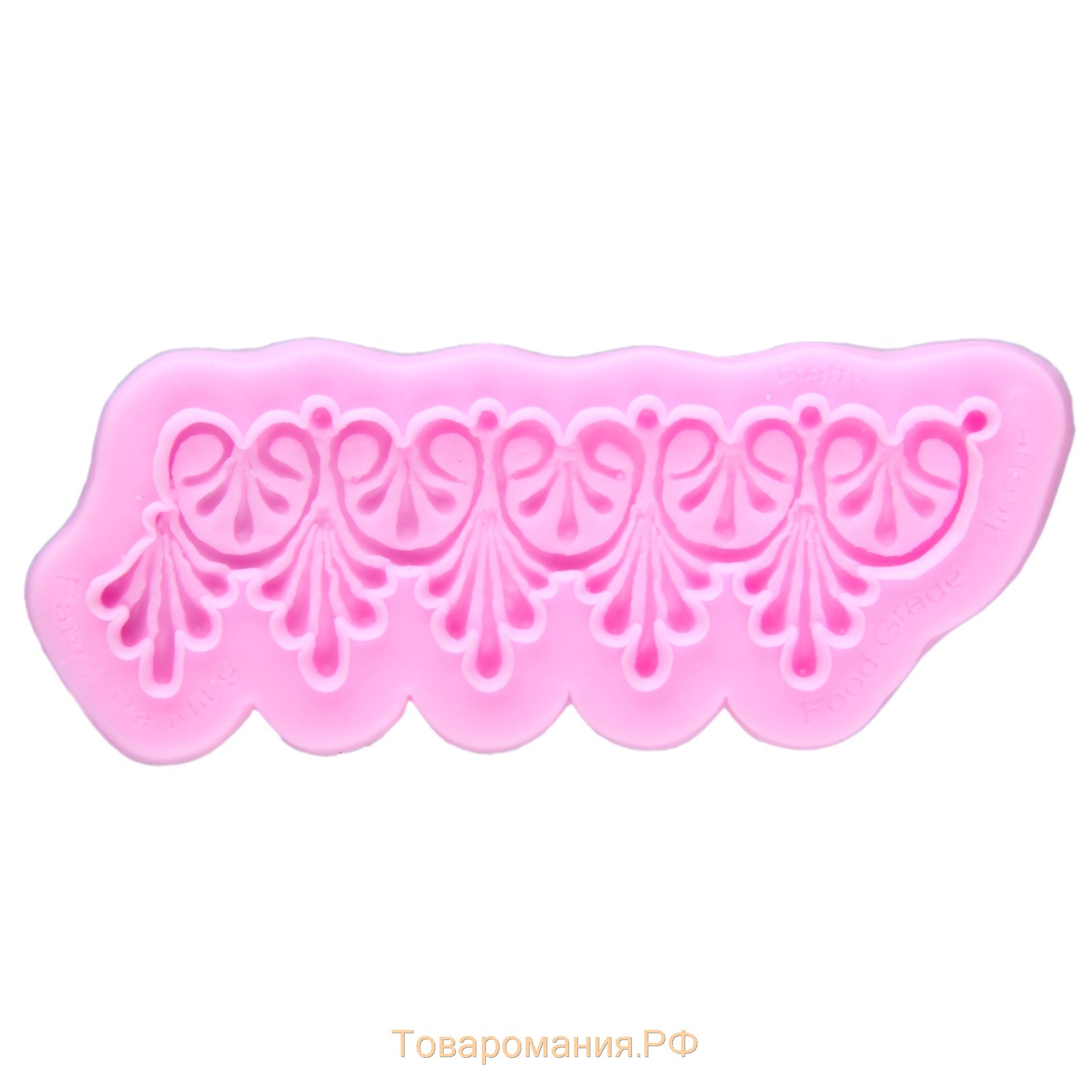 Молд «Тесьма», силикон, 17×6,5 см, цвет МИКС