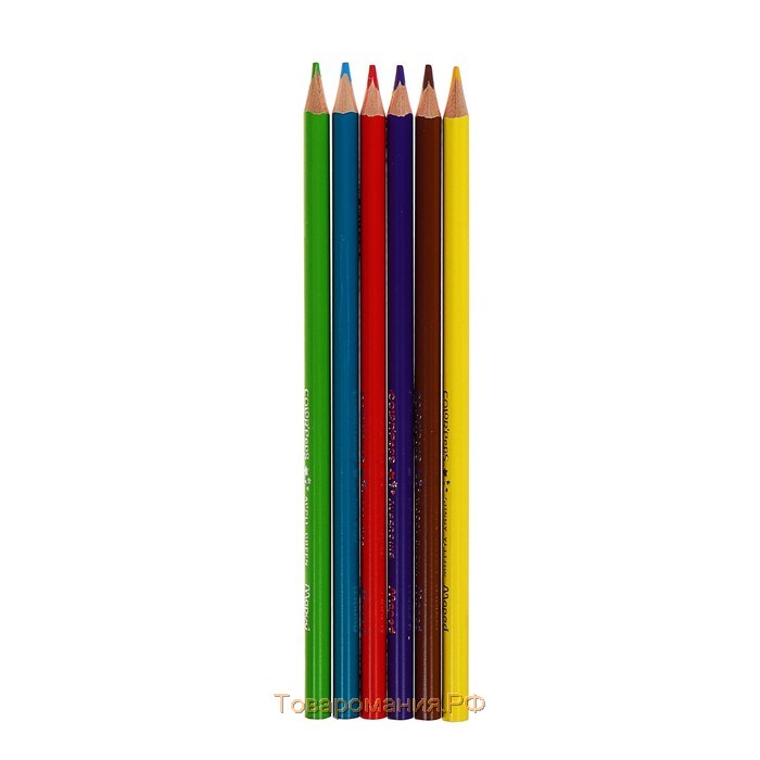 Карандаши трёхгранные, 6 цветов, Maped Color Peps