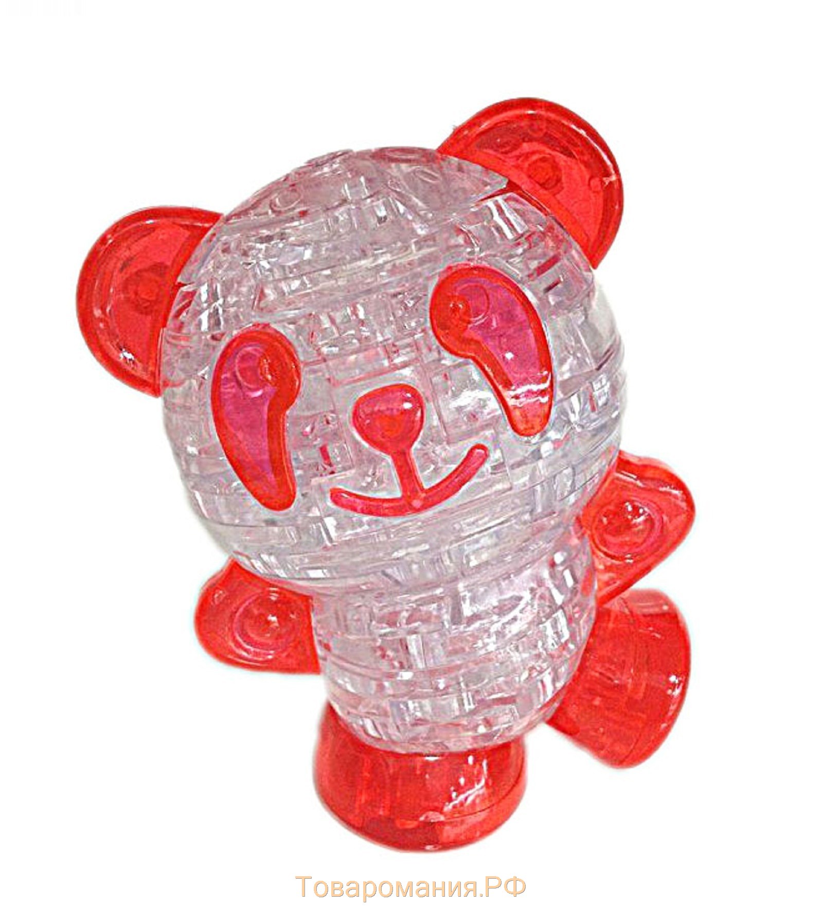 3D пазл «Панда», кристаллический, 53 детали, световой эффект, цвета МИКС