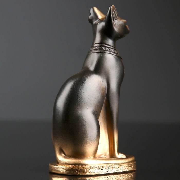 Фигура "Кошка египетская" бронза, 7х14х5см
