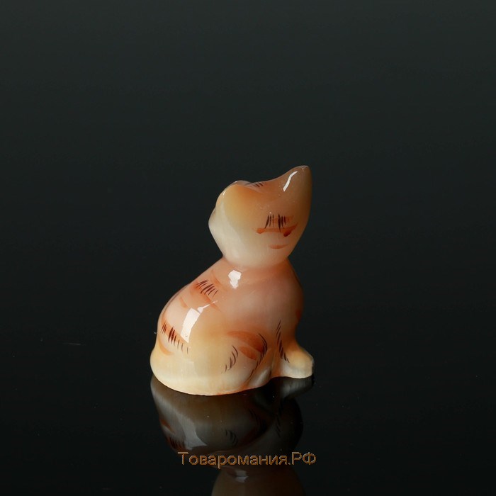 Сувенир «Кошка Муська», малая, 5×7 см, селенит