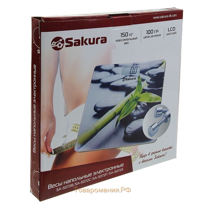 Весы напольные Sakura SA-5072F, электронные, до 150 кг