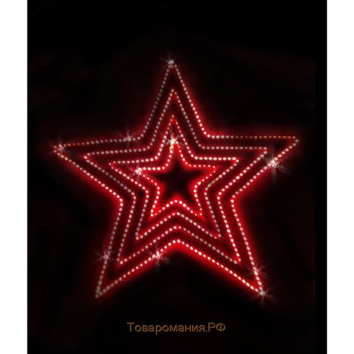 Светодиодное панно «Звезда», 147 × 140 × 4 см, 40 Вт, 220 В