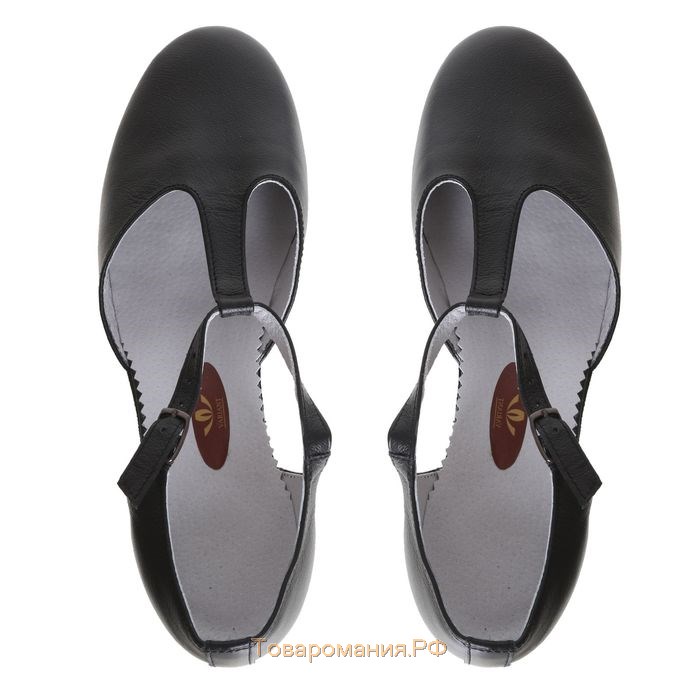 Туфли репетиторские женские, длина по стельке 24,5 см, цвет чёрный