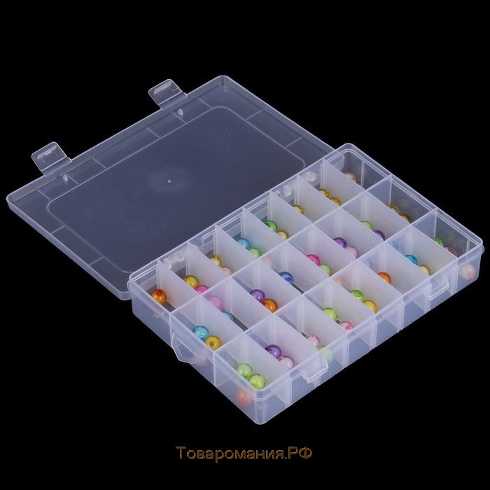 Органайзер для хранения RICCO, 24 ячейки, 19,5×13,5×2 см, цвет МИКС