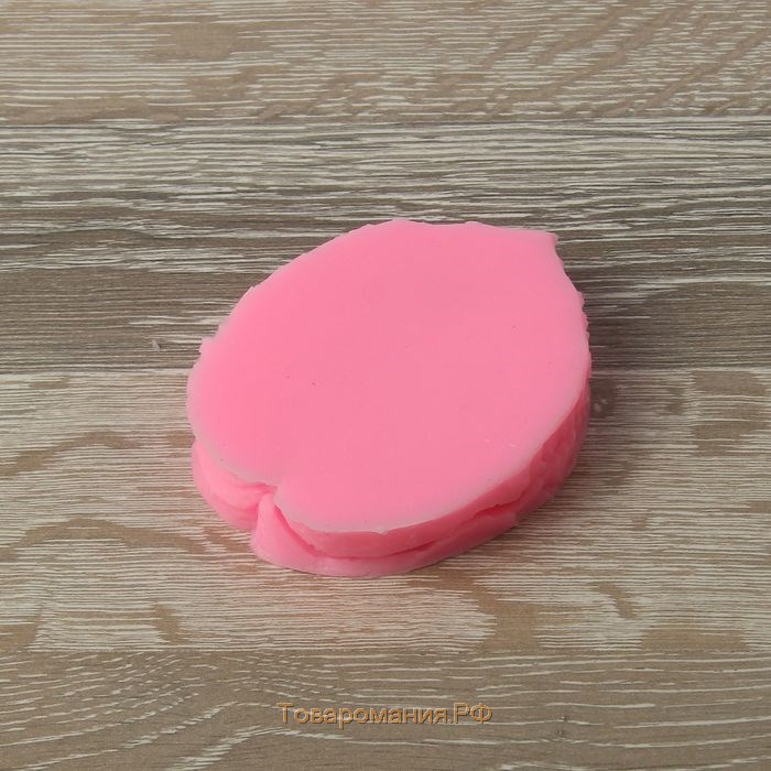 Молд «Листва», силикон, 8,2×6,3 см, цвет розовый