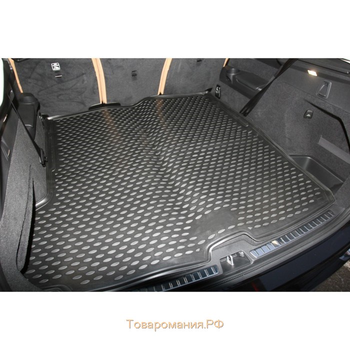 Коврик в багажник VOLVO XC90, 2015-2016, 5 мест, 7 мест - длинный, 1 шт. (полиуретан)