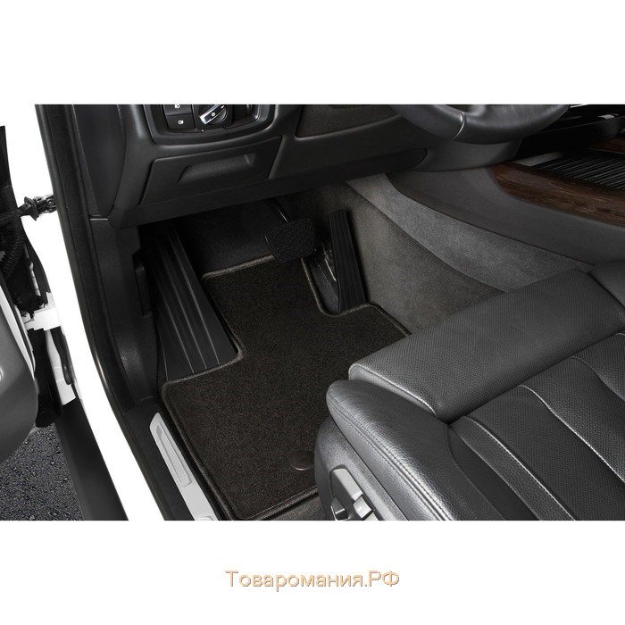 Коврики в салон Klever Premium Volkswagen Polo Sedan, 2010-2020, седан, текстиль, чёрные, набор 5 шт