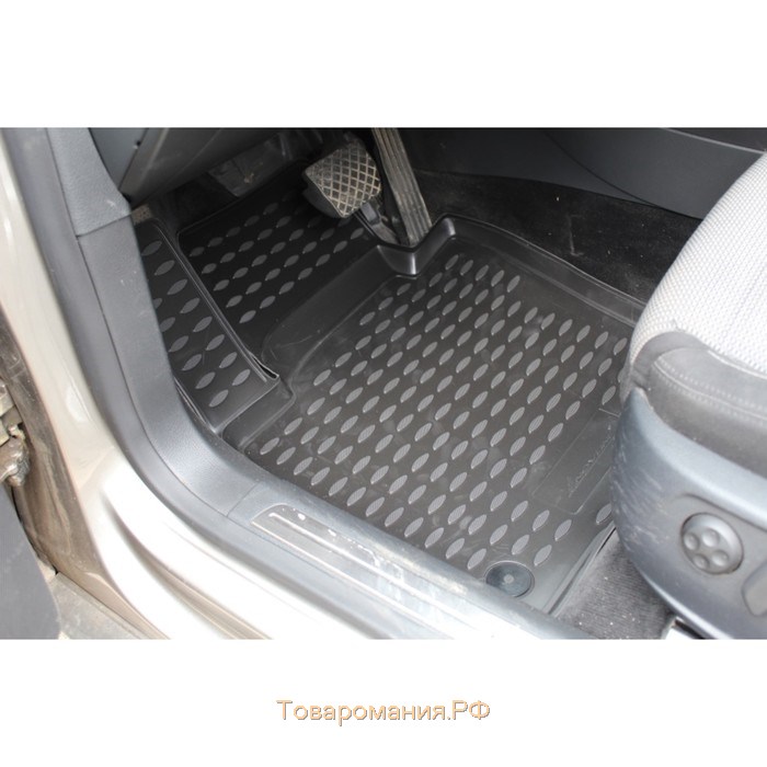Коврики в салон VW Passat CC 02/2009-2016, 4 шт. (полиуретан, бежевые)
