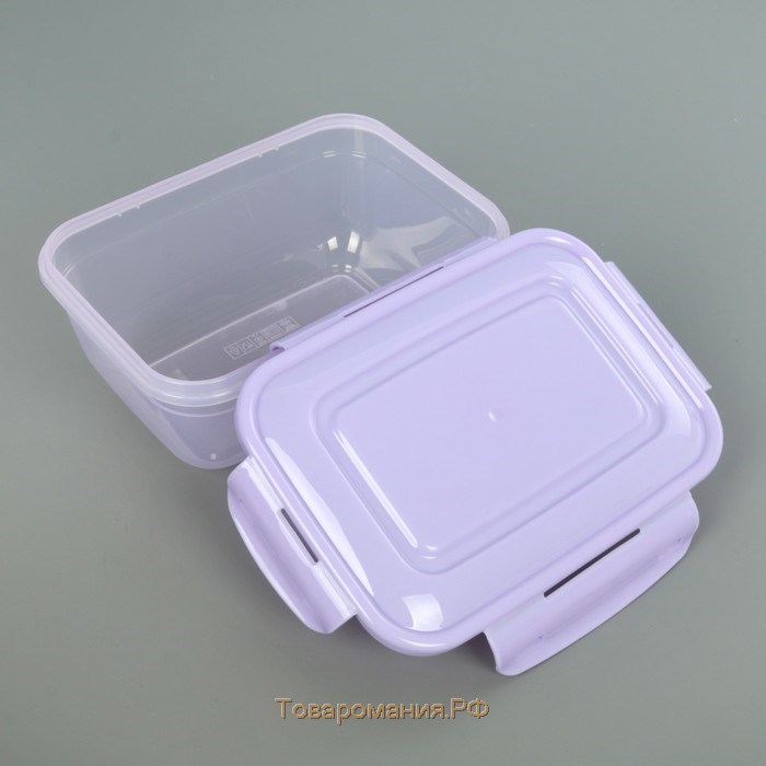 Набор контейнеров пищевых, воздухонепроницаемых 4 шт: 0,4 л, 0,8 л, 1,4 л, 2,3 л, микс