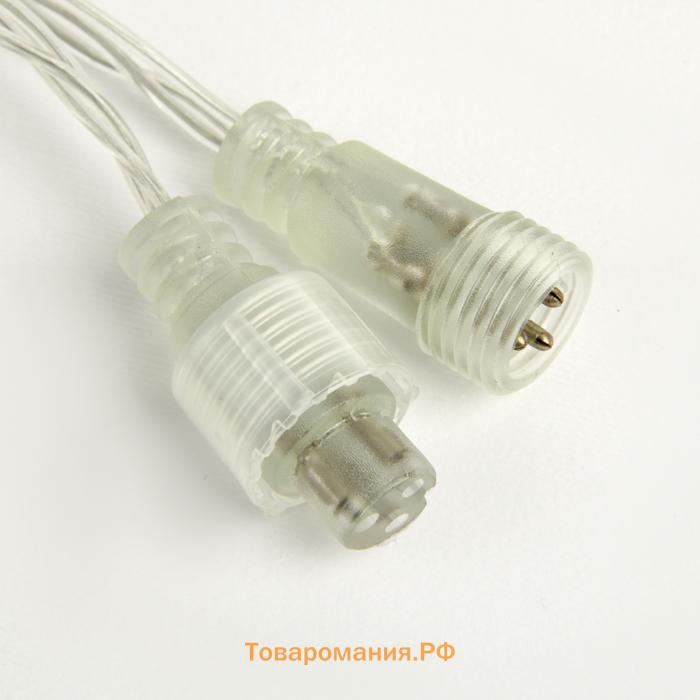 Гирлянда «Сеть» 2 × 1.5 м, IP44, УМС, прозрачная нить, 192 LED, свечение мульти, 220 В