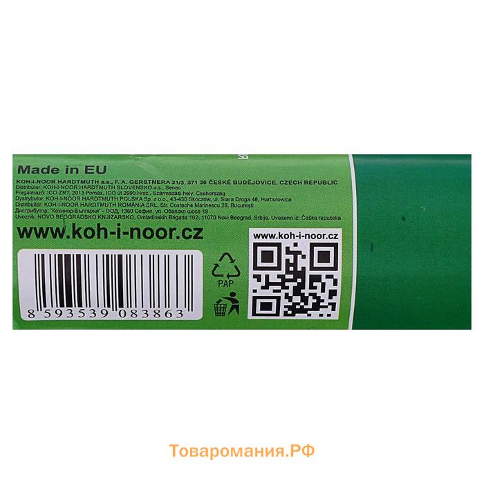 Бумага креповая поделочная гофро Koh-I-Noor 50*200 см 9755/14 бирюзовый, в рулоне