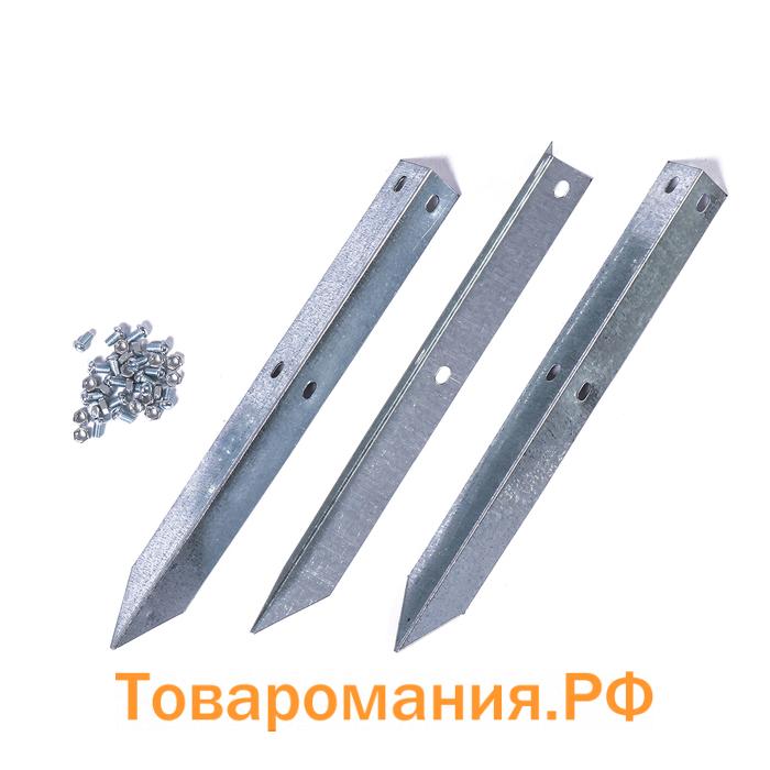 Клумба оцинкованная, 2 яруса, d = 60–80 см, h = 30 см, ярко-зелёная, Greengo