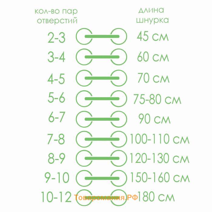 Шнурки для обуви, пара, круглые, с фиксатором, эластичные, d = 3 мм, 100 см, цвет оранжевый неоновый