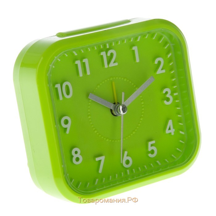 Часы - будильник настольные "Классика" с подсветкой, дискретный ход, 10.5 х 9.5 см, АА