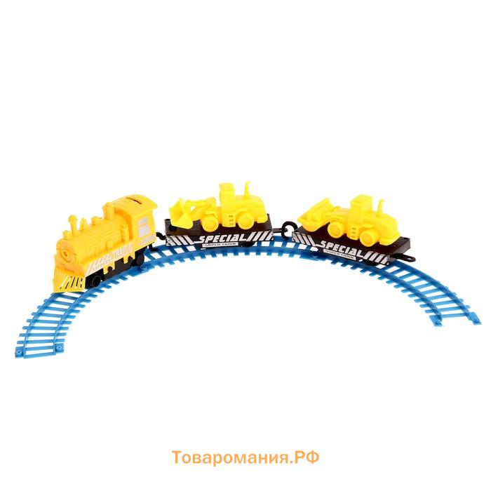 Железная дорога «Строитель», работает от батареек