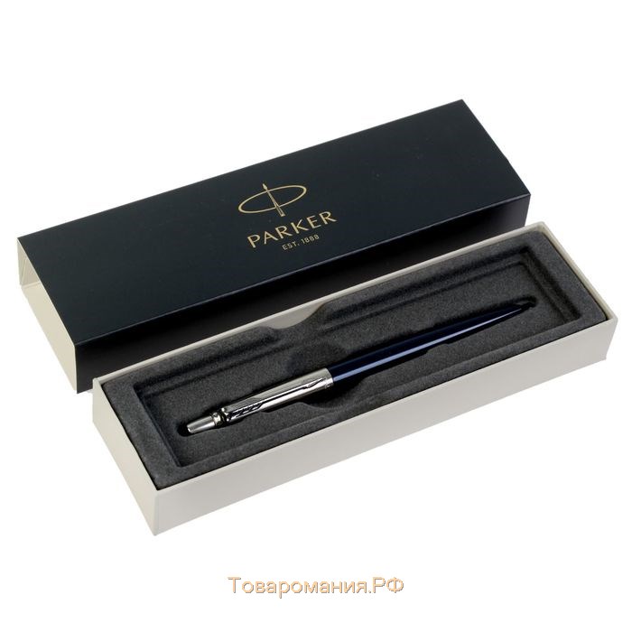 Ручка шариковая Parker Jotter Core Royal Blue CT M, корпус синий глянцевый/ хром, синие чернила