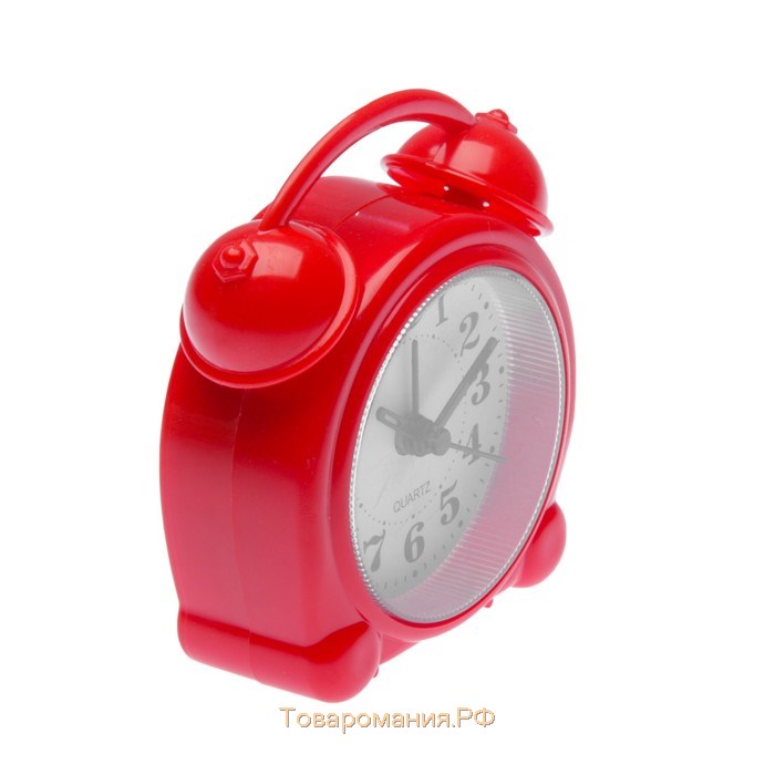 Часы - будильник настольные "Классика", дискретный ход, циферблат d-6 см, 9 х 8 см, АА