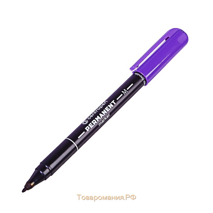 Маркер перманентный 2.0 мм Centropen 2846, линия 1 мм, цвет фиолетовый