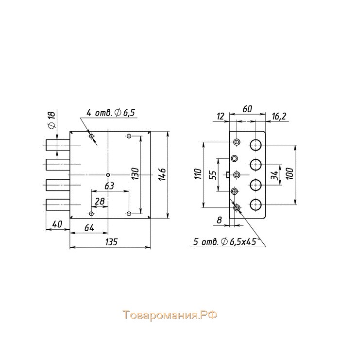 Замок гаражный "Сенат", ЗН 4-ГС-2, 005, 3 ключа