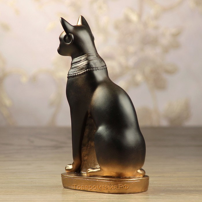 Фигура "Кошка египетская" бронза, 11х20х7см