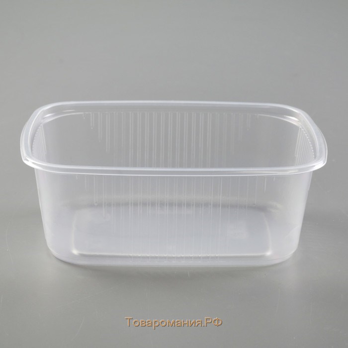 Контейнер пластиковый одноразовый «Юпласт», 200 гр, 10,8×8,2×3,8 см, прямоугольный, цвет прозрачный