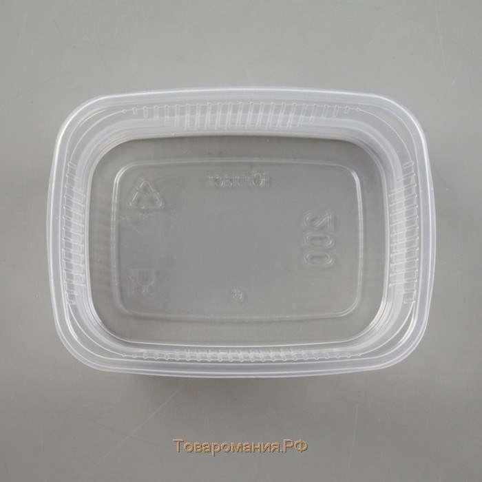Контейнер пластиковый одноразовый «Юпласт», 200 гр, 10,8×8,2×3,8 см, прямоугольный, цвет прозрачный