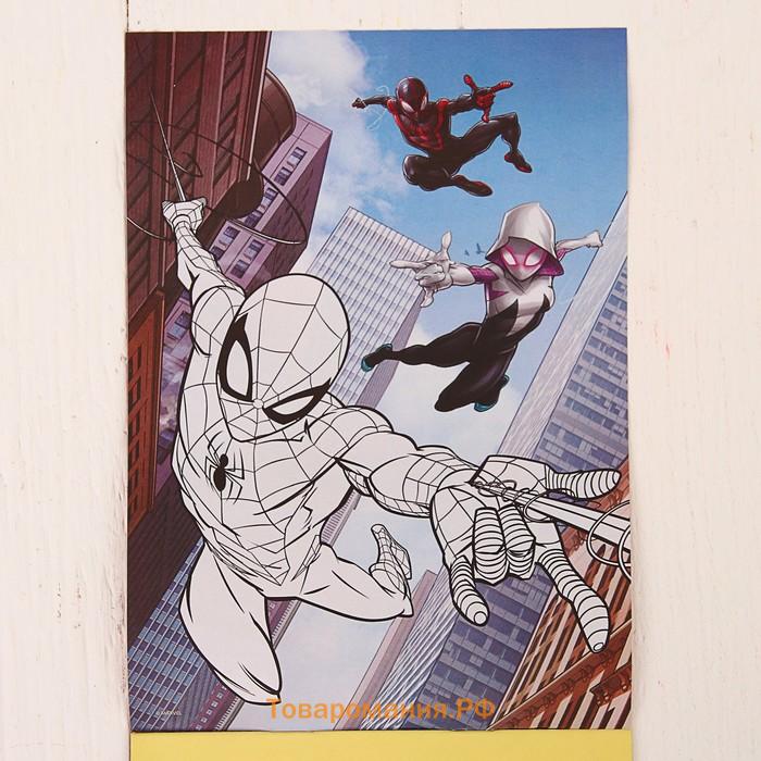 Книга с наклейками «Герой», Человек-паук