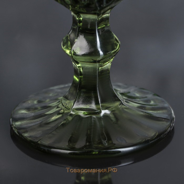 Бокал из стекла Magistro «Круиз», 250 мл, 8×15,3 см, цвет зелёный