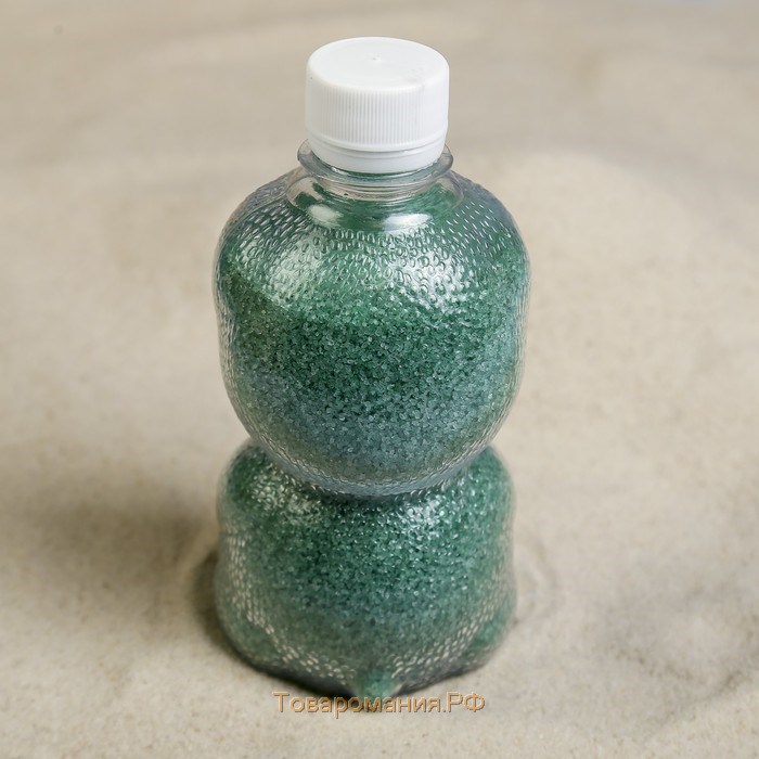 Песок цветной в бутылках "Изумруд" 500 гр