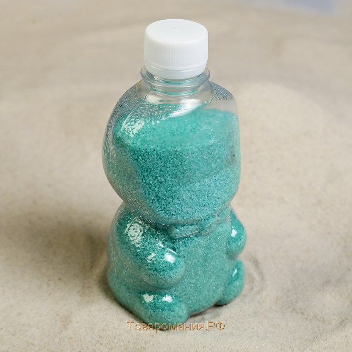 Песок цветной в бутылках "Бирюзовый" 500 гр
