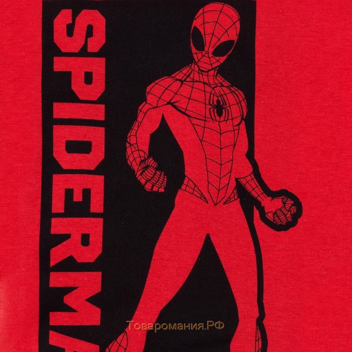 Футболка MARVEL "Spider man", рост 110-116 (32), цвет малиновый
