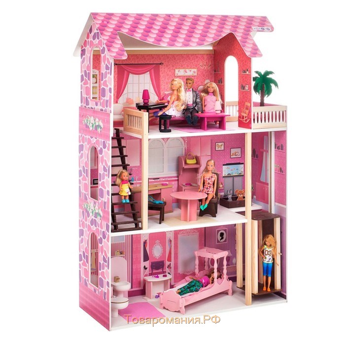 Кукольный домик «Монте-Роза», с мебелью