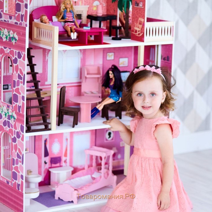 Кукольный домик «Монте-Роза», с мебелью