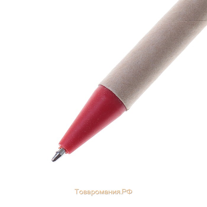 Ручка шариковая автоматическая, 0.5 мм, стержень синий, корпус крафт-картон