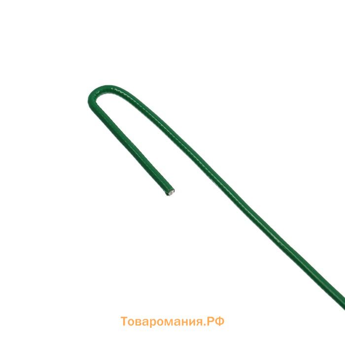 Колышек универсальный, h=20 см, ножка d=0.3 см, набор 10 шт., зелёный, Greengo