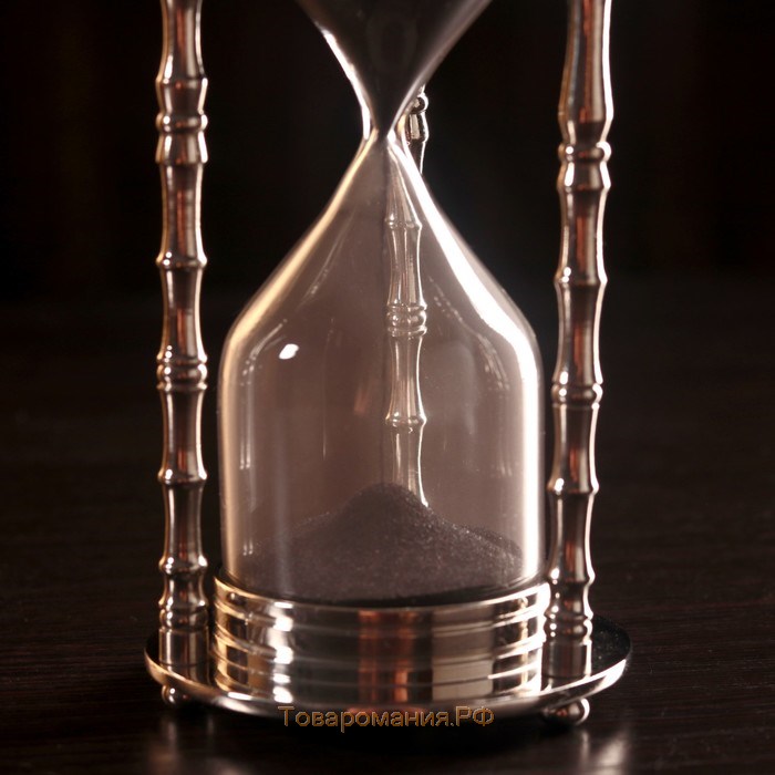 Песочные часы "Маеджа" латунь, алюминий (4 мин 30 сек) 7,5х7,5х17 см