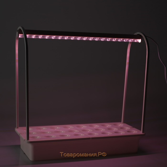 Фитосветильник светодиодный Uniel, 10 Вт, 540 мм, IP20, мультиспектр., набор для гидропоники