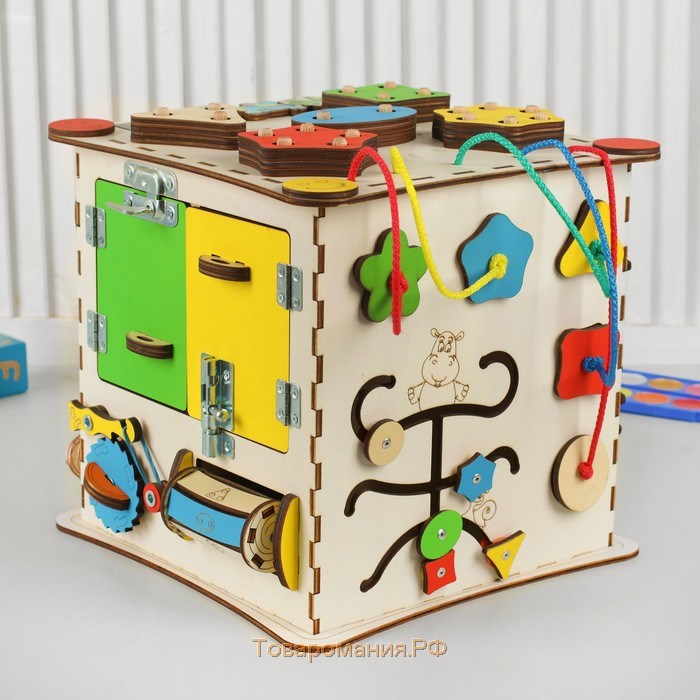 Бизикуб «Развивающий куб», без электрики 25×25 см
