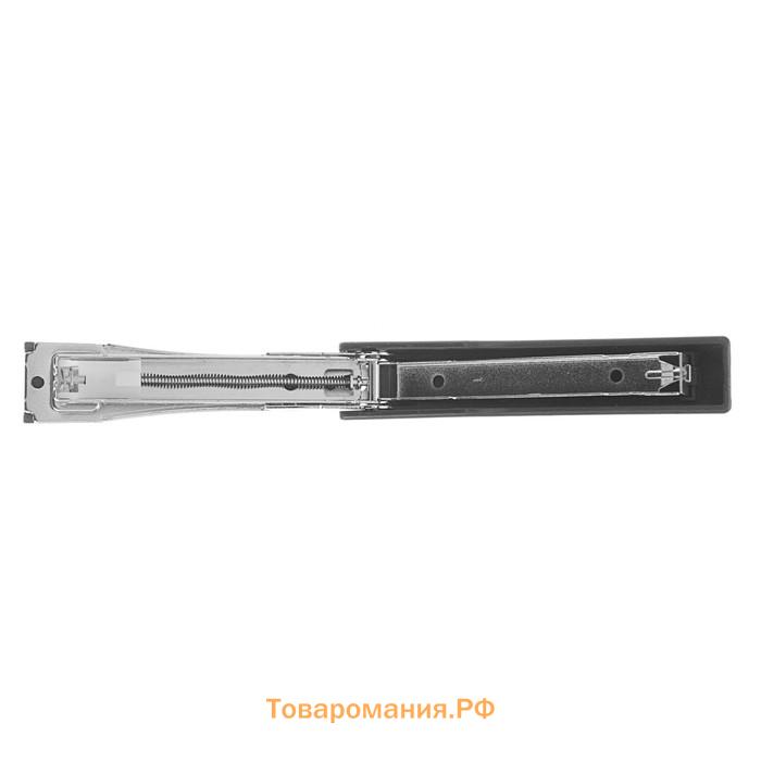 Степлер № 10, до 18 листов, Attomex, встроенный антистеплер, чёрный