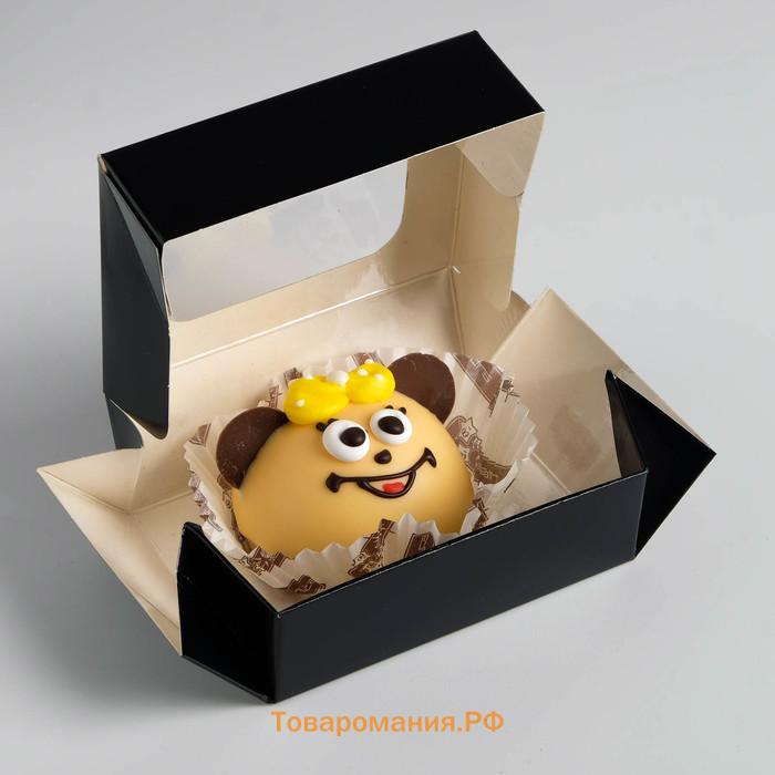 Контейнер на вынос, чёрный, 10×8×3.5 см