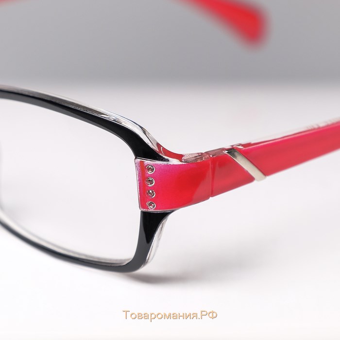 Готовые очки Восток 1320, цвет красно-чёрный, +1,75
