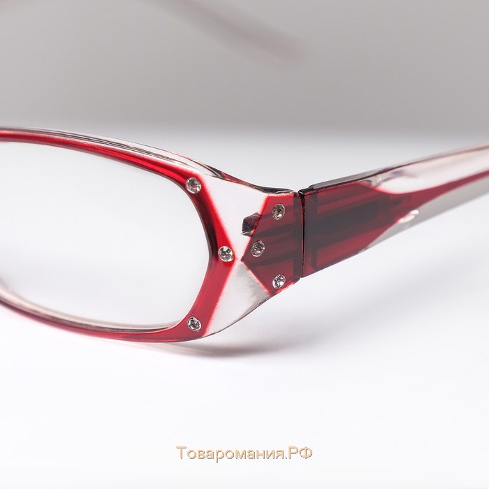 Готовые очки Восток 8852, цвет бордовый, отгибающаяся дужка, +3,75