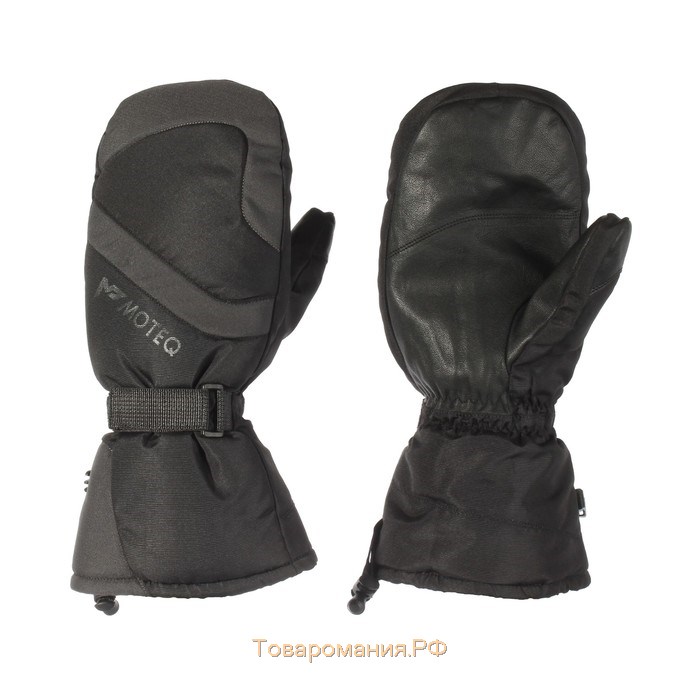 Зимние рукавицы "Бобер", размер XL, чёрные, серые