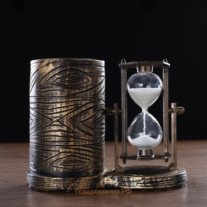Песочные часы "Море - любовь", сувенирные, органайзер для канцелярии, 16.5 х 8 х 13 см