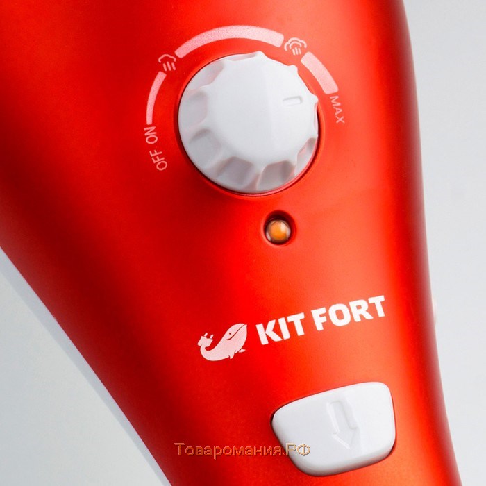 Паровая швабра Kitfort КТ-1005-2, 1500 Вт, 350 мл, шнур 5 м, красная