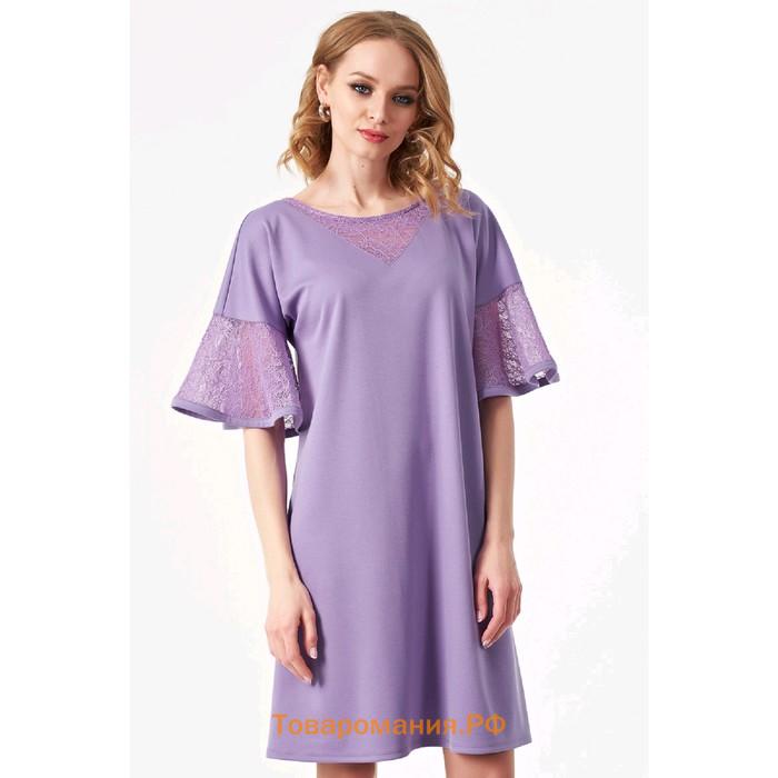 Платье женское, размер 50, цвет фиолетовый