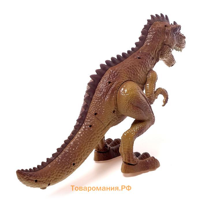 Динозавр «Тираннозавр», трансформация, пистолет, эффект дыма, свет и звук, цвет МИКС