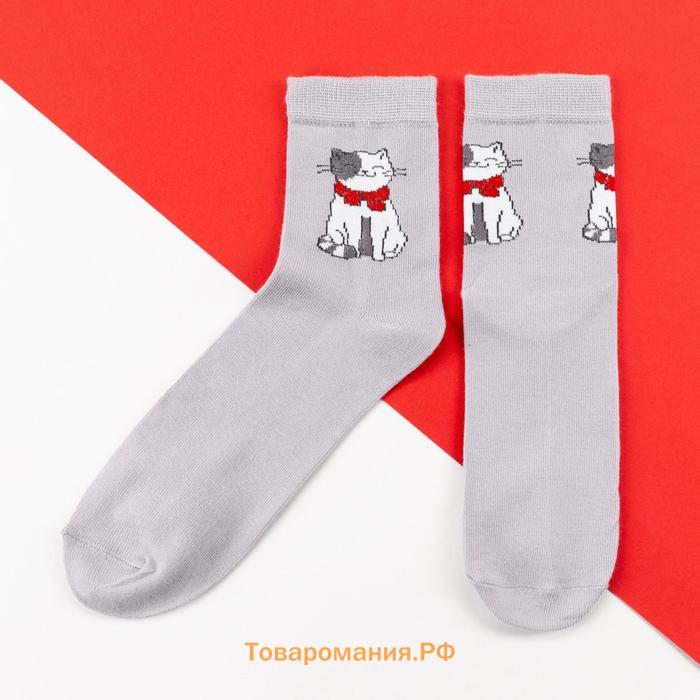 Набор женских новогодних носков KAFTAN "Catmas" р. 36-40 (23-25 см), 2 пары