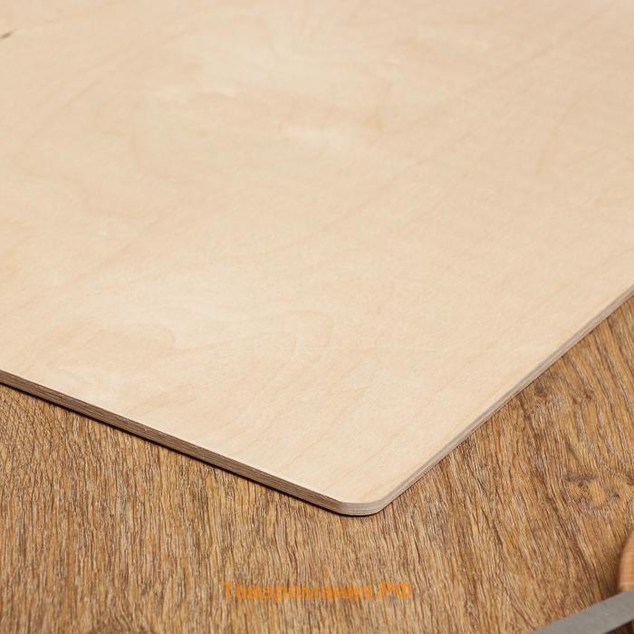 Доска разделочная и сервировочная деревянная "Прямоугольник М", 50×37×0,6 см
